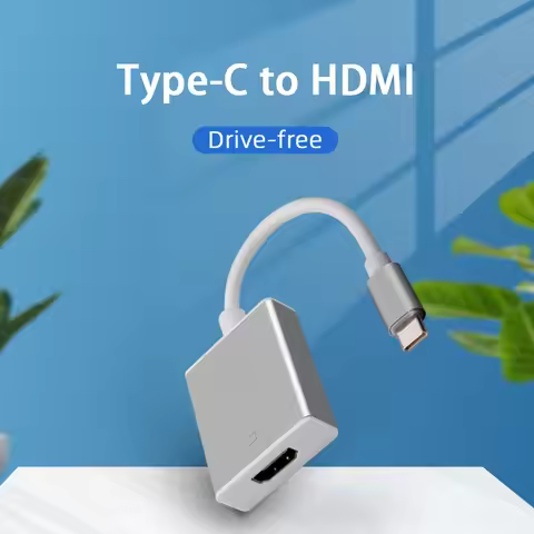 USB C To HDMI-Compatible Adapter 4K 080P Type C 3.1 HDTV Converter Cable For Projector PC MacBook Pr