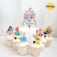 DISNEY PRINCES acrylic CAKE TOPPER acrylic birthday cake topper/ acrylic birthday cake skewer/ Disne