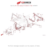 Handlebar Cover(Fs150Fn,Fs150Fan) (F-1-1-C) HONDA Winner X (2022+) (K2P) Odd Code