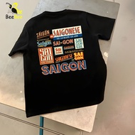 Local Brand BEEBEE01 Saigonese T-Shirt - Co Ba Men and Women Black Loose Form Unisex-T66
