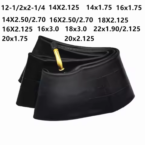 12 14 16 18 20 22Inch Electric Bike Tires 14X2.50 Bicycle Rubber Inner Tube 1.75/2.125/2.5/2.7/2.125