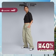 PUMA Prime/Select กางเกงพาราชูทแต่งจีบ DARE TO สำหรับผู้หญิง สีเขียว - 63381282