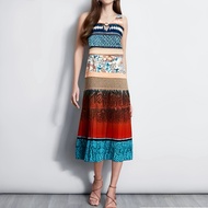 Sandra Darren Colorful Maxi Dress