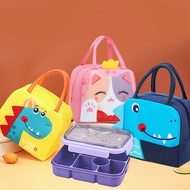 1300ML 5 Compartment Leak Proof Lunch Box Cartoon Handheld InsulalBlythe Bag Blythe