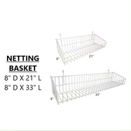 NETTING BASKET FOR NETTING FRAME 8"X21"/8"X33"