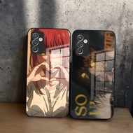 Makima Chainsaw Man Mang Phone Case Glass for Samsung Galaxy S20 S21 S22 S24 S23 S24FE Ultra Fe Plus