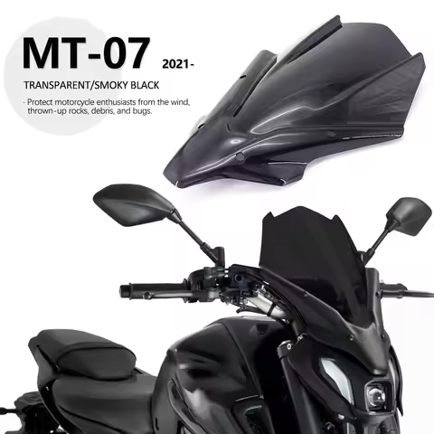 New For Yamaha MT-07 2021- MT07 MT 07 mt07 Motorcycle Accessories Windscreen Windshield Deflector Pr
