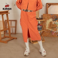 [KIRSH] DOODLE CHERRY 2WAY ZIP UP LONG SKIRT  | Korean | Women Skirts | korean brand | Korean Style 