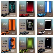 Wall Frame Cars Building Block Mercedes AMG F1 McLaren F1 Ferrari Porsche Peugeot Bugatti Lamborghin