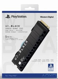 WD BLACK SN850 1TB SSD for PS5（有散熱片）