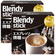 AGF - Blendy 即溶意式濃縮咖啡沖劑 (微糖) 6.2g x 27條 *【2件】- 76412(平行進口)