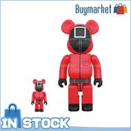 [Authentic] Medicom Bearbrick Bearbrick 100% &amp; 400% - Squid Game Guard □