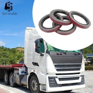 [Serenable] Durable Trailer Hub Wheel Grease Seal Double Lip Metal Spindle Kit for Trailer Axle Brak