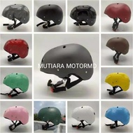Promo Helm Sepeda Dewasa Polos Sepeda Lipat Bmx Model Batok Helm