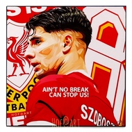 Dominik Szoboszlai โดมินิก โซโบสไล Liverpool ลิเวอร์พูล​ หง​ส์แดง​ รูปภาพ​ติด​ผนัง​ pop art พร้อมกรอ