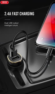 100% ORIGINAL XO-CC19 DUAL PORT USB CAR CHARGER 2.4A