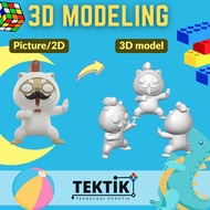3D modeling figurine/toys/non-functional design - for 3D printing