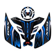 Suzuki GSXR สติ๊กเกอร์ถังน้ำมันดัดแปลง3D สติกเกอร์ก้างปลาสติกเกอร์ป้องกันการลื่นไถลสติกเกอร์ป้องกันร