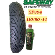 Safeway Tire size 14" for AEROX Tubeless Tire with Sealant & Pito