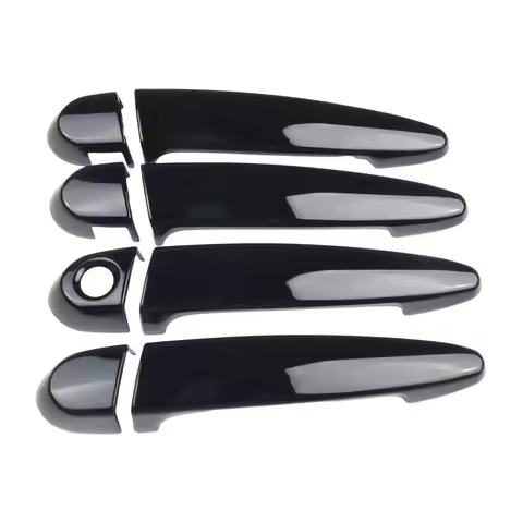 4Pc Gloss Black Door Handle Covers For BMW E87 E90 E91 E92 E93 F30 X1 X2 X3 X4 X6 ABS Carbon Fiber E