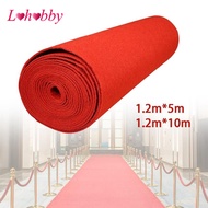 [Lohobby] Red Carpet Wedding Rug Practical Walkway Red Carpet Red Aisle Runner 1.2M Wide