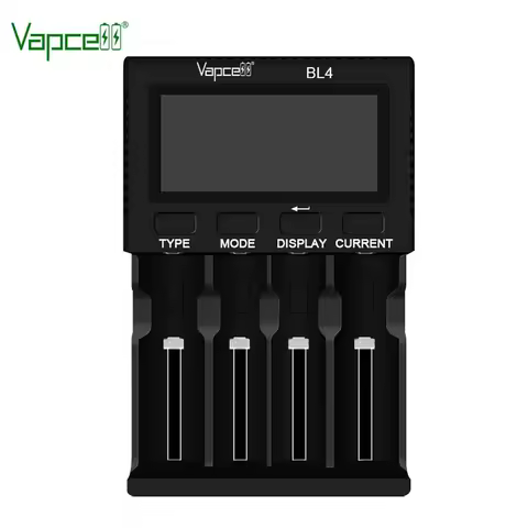 Vapcell BL4 4-slot Battery Charger 9V2a Charger For 18650 21700 Lithium Ion Rechargeable Batteries
