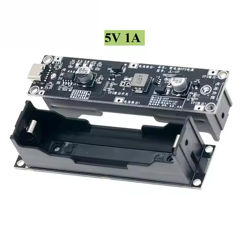 Type-C 1A/ 3A Fast Charge UPS Power Supply 18650 Lithium Battery Booster Module Charger Module DC-DC