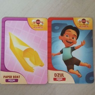 kad choki choki upin & ipin kad DZUL UNIQUE dan PAPER BOAT SPECIAL