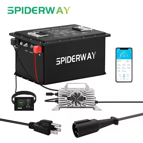 48V 105A LiFePO4 Lithium Battery for Club Car Precedent Tempo Onward Golf Cart
