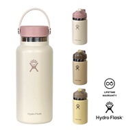 Hydro Flask Wide Mouth bottle Stainless Steel Insulated Water Bottle with Straw cap Leakproof Sport 