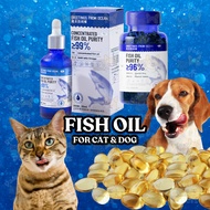 Pure Deep Sea Fish Oil for Pet Cats &amp; Dogs Omega-3 Fish Oil | Minyak Omega-3 Ikan Lautan Haiwan Kucing