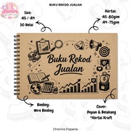 Sales Record Book / Sales Tracker / Small Business / Rekod Jualan / Daily Sales Record / Buku Rekod 