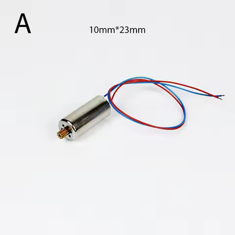 Mini 10mm*23mm 1020 Coreless Motor DC 3V 3.7V 6V 7.4V High Speed 9T Brass Gear for RC Car Model Dron