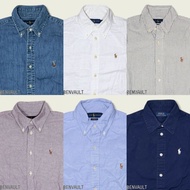 RL R4lph Laur3n Button Down Shirt Formal Stripe Harrington Quarter Zip Variation