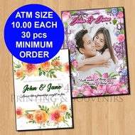 ATM SIZE Magnets  Personalized Ref Magnet Giveaway Magnets for Wedding Debut Anniversary Party Favor
