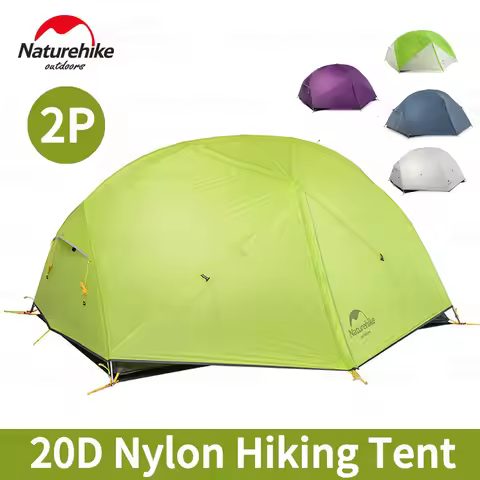 Naturehike Mongar 2 People Double Layer Tent / Ultralight Camping Tent Extend Awning Outdoor Hiking 