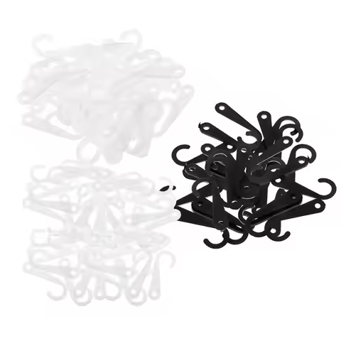 50 Pieces Plastic J Hooks Hanger for Socks Retail Clothes Display Hanger Accessories Hanger 1.77 Inc