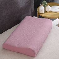 Dansunreve 1pc Waterproof Latex Pillowcase Plain Jacquard Design Rebound Memory Foam Contour Pillow Case 30*50cm/40*60cm