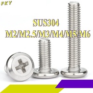 304 chamfered cross screw, furniture screw M2/M2.5/M3/M4/M5/M6 * L3-120mm 【FKY-CB】