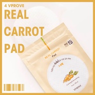 [KOREA] 4 vprove real carrot pad Face Mask &amp; Packs Face Mask Skincare Face Mask Disposable Face Mask Sheet Face Mask Korea Face Mask Pack Daily Soothing Mask Fresh To R FOR KIM