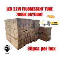 (READY STOCK) LED T8 22W Glass Fluorescent Tube 7000k(Daylight) 1 box  / canton 30pieces