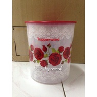 Tupperware Royal Red Rose One Touch Canister Large 4.3L