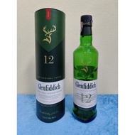 Empty Bottle With Box Glenfiddich 12 Years Old Legendary Single Malt Classic Collection