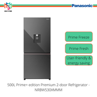 Panasonic NR-BW530XMMM 2-Door Refrigerator 500L Prime+ Edition Premium Glass Door Fridge - NRBW530XM