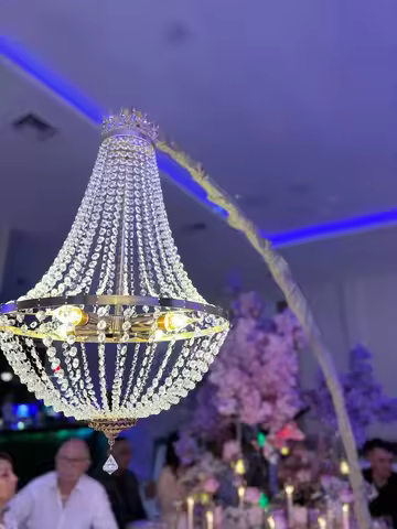 2pcs Luxury Wedding Chandelier Decorative Lights | Stage & Party Centerpiece & Backdrop Decor | Eleg