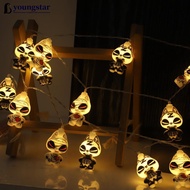 YTAR  LED Halloween Pumpkin Bat Lantern String Ghost House Party Paradise Horror Decorative Lantern 