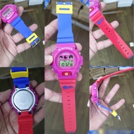 G Shock Dw6900 Bape Cermin Kaca Backlight Tali Body Fit jam tangan lelaki perempuan