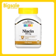 21st Century, Niacin, 100 mg, 110 Tablets