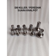 DB Killer Soundproofing Universalknalpot, Makes Sound Cooler, Inlet 28, 32, 35, 38, 48, 60mm Motorcy