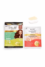 QUICK TOUCH AMMONIA FREE 5 MINS HAIR COLOR CREAM SACHET - LIGHT MAHOGANY COPPER BROWN 543